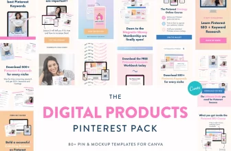Digital Products Pinterest Templates